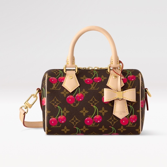 Louis Vuitton Murakami Cherry Monogram Speedy 20 🍒 NEW - Picture 10 of 16